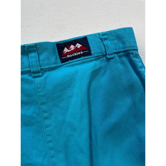 Vtg 80's Rocky Mountain Turquoise Bareback Western Pants Size 29/9 - 26" actual - Picture 9 of 11